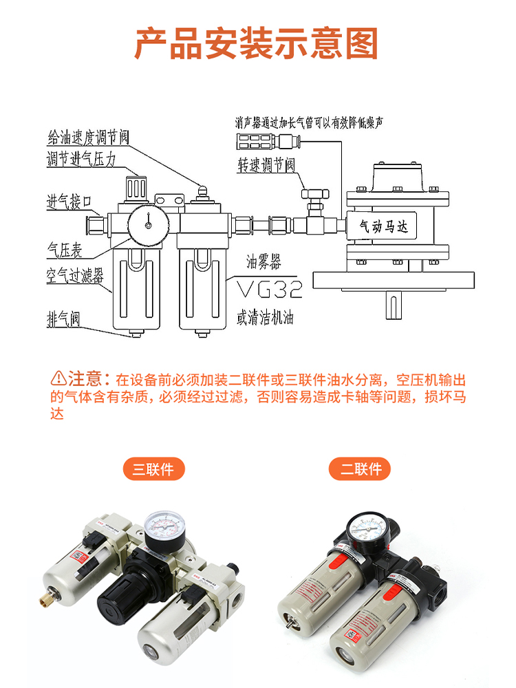 新品欣山XSHS075大扭力活塞式气动马达低速大扭矩防爆正反转无级 - 图1