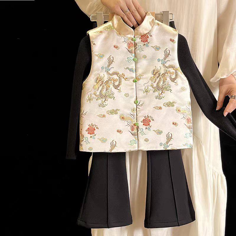 送教程203男女通用儿童中式唐装坎肩马甲背心拜年服装裁剪图纸样,淘宝优惠券,粉丝福利购,淘宝优惠卷