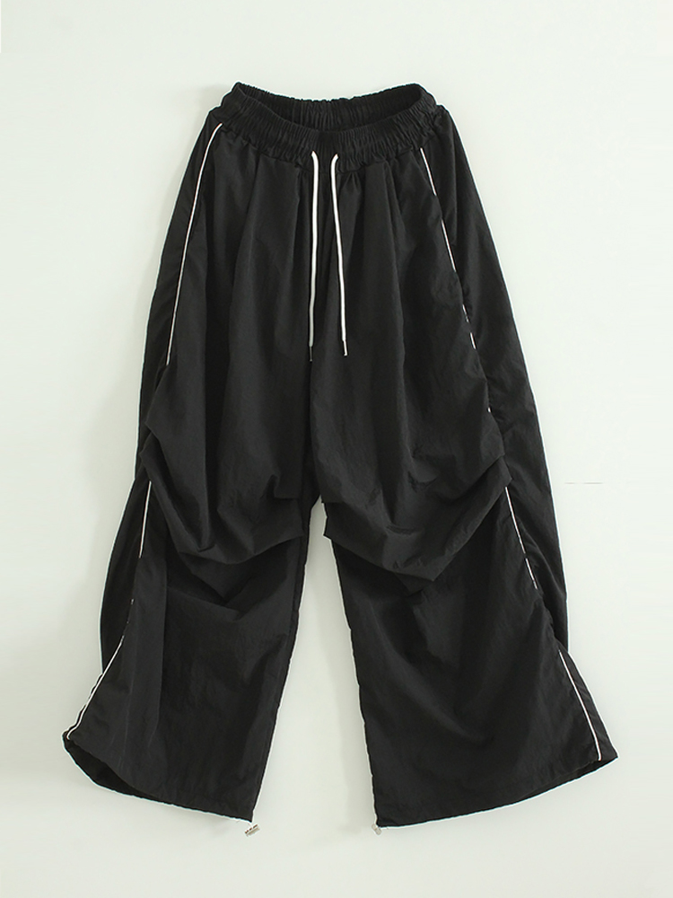 韩代23S/S paper pin tuck piping banding pants (unisex) 长裤 - 图3