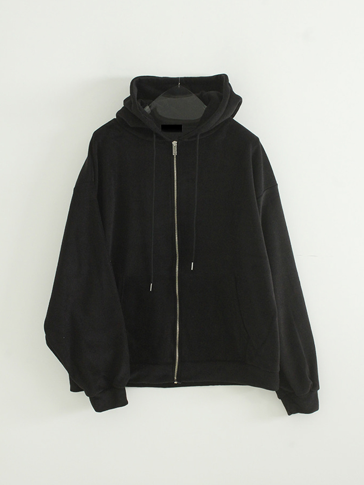 韩国代购 oversize fleece hood zip-up (unisex) 摇粒绒拉链帽衫 - 图3