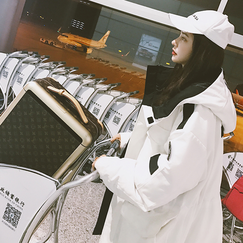 冬季户外羽绒服冲锋衣潮牌女中长款加厚保暖工装宽松外套滑雪服男 冬季户外羽绒服冲锋衣潮牌女中长款加厚保暖工装宽松外套滑雪服男
