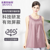 Radiation Protection Pregnancy Maternity Dress Silver Fiber Clothing Summer Protection Pregnant with Apron Woman Office Computer