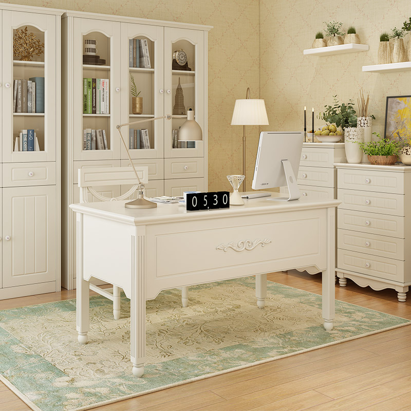 卡莱拉 台式电脑桌电脑台式桌家用实木书桌办