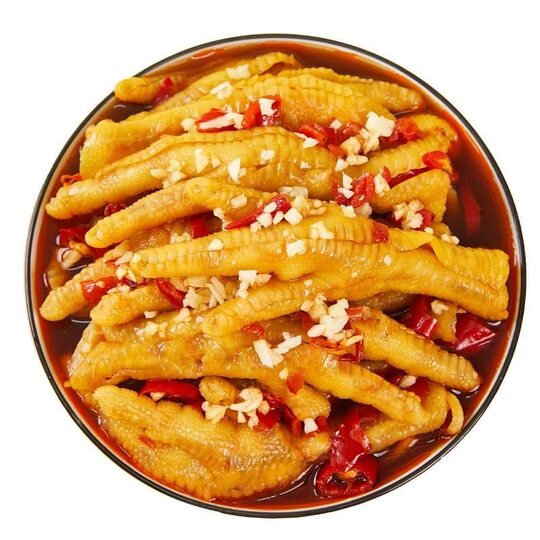Wholesale price of boneless chicken feet 500g large bag of hot and sour boneless chicken feet Internet celebrity popular lemon chicken feet snack snacks