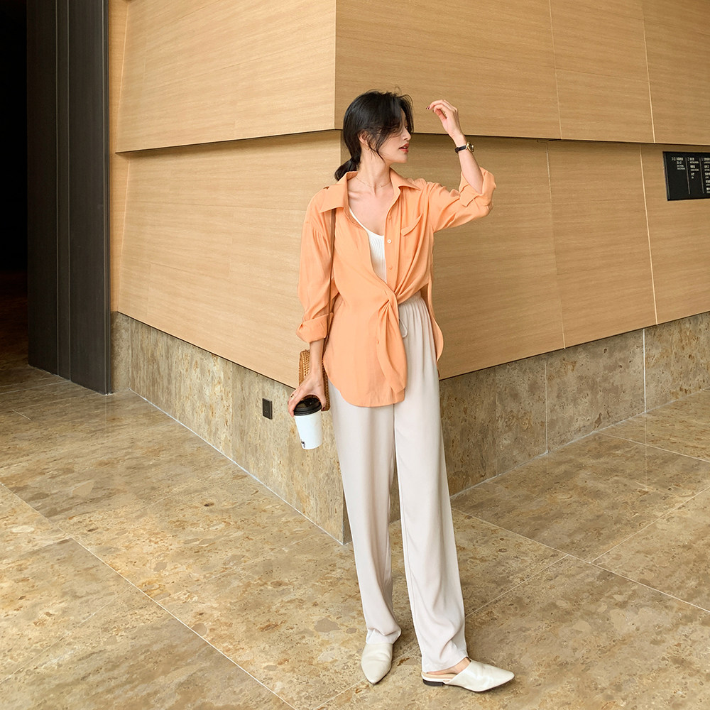 mc曼妙时光薄款防晒夏设计感衬衫 MC STUDIO 品质女装时尚套装