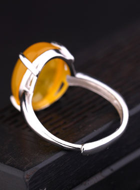 通体纯银材质打造戒指空托女款