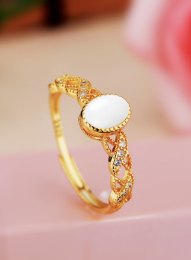 s925纯银戒指空托镶嵌diy戒指托