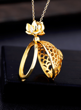 S925纯银吊坠空托银饰镶嵌平底绿松石蜜蜡翡翠项坠香囊空托15*15