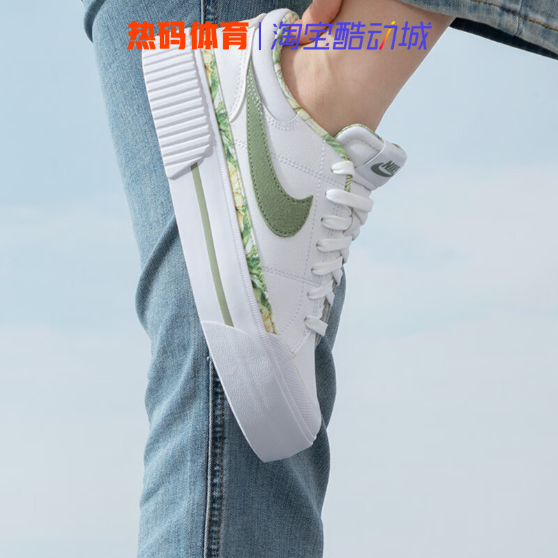 Nike耐克女鞋2024夏季新款COURT LEGACY休闲鞋厚底板鞋HF5054-100 - 图1