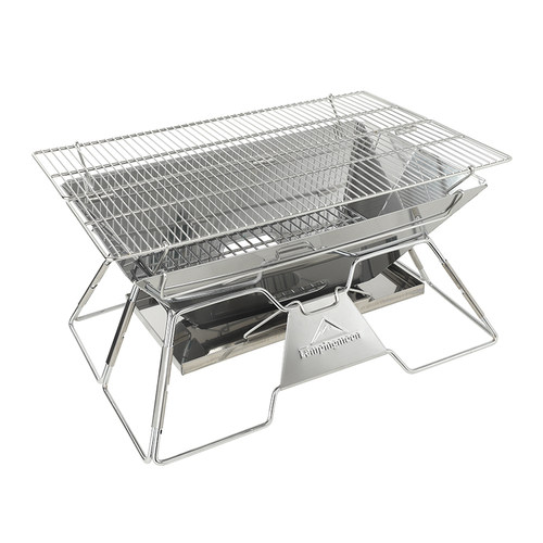 柯曼轻便柴火炉多功能折叠不锈钢户外烧烤架炭火烤肉自驾游焚火台 - 图3