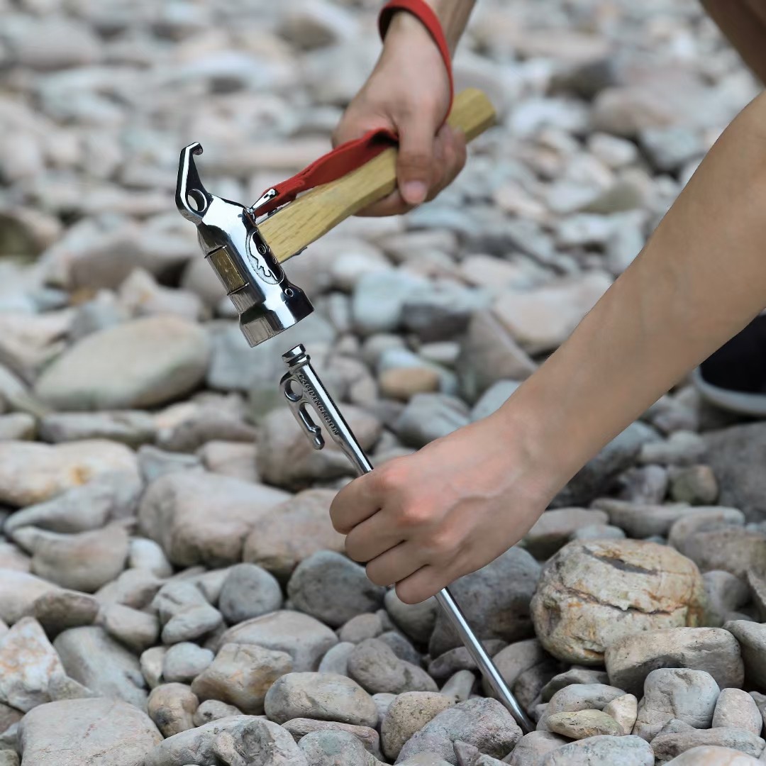 柯曼户外不锈钢地钉锤露营多用工具紫铜铜头犀牛锤起钉锤榔头营锤,淘宝优惠券,粉丝福利购,淘宝优惠卷