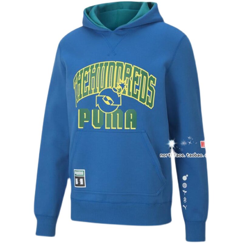 Puma 彪马韩国代购款5911男女the Hundreds连帽印花套头卫衣 The Hundreds品牌 美乐淘潮牌汇