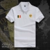 Bỉ Bỉ Áo thun nam Lapel Polo Đội tuyển bóng đá World Cup Đội tuyển quốc gia Áo thun ngắn tay mùa hè 20 - Polo áo phông kẻ ngang nam Polo