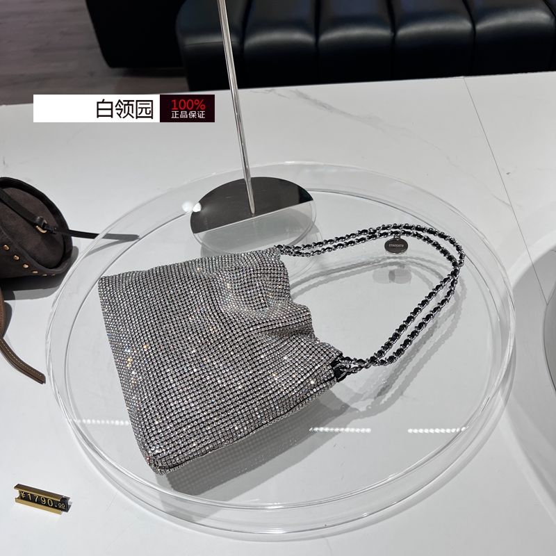 Staccato思加图~专柜正品2025春款时尚满钻单肩包背提包女X8104 - 图0