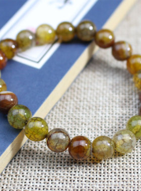 天然龙纹玛瑙手链男女玉髓原石