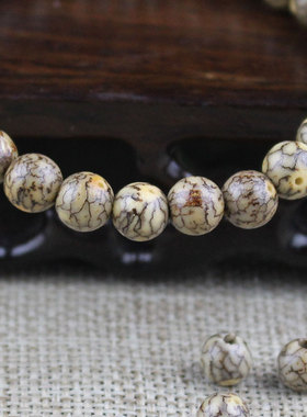 厂家批发银线菩提手串6mm血丝