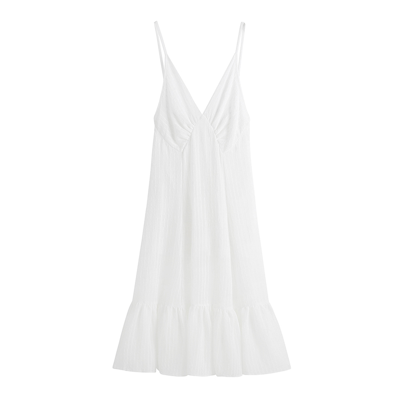 walkingChic白色连衣裙高级感仙女范海边度假泳衣比基尼罩衫裙