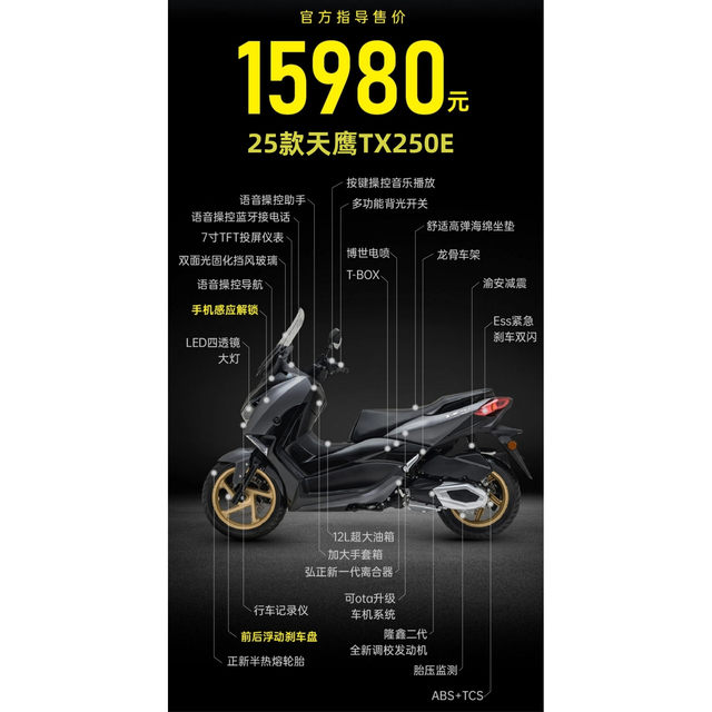 Brand new Skyhawk TX150TX250 scooter