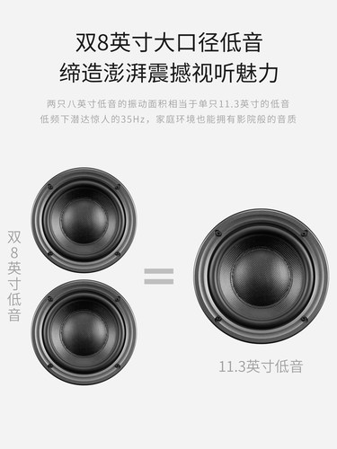 惠威RM800HT/F/C/R家庭影院5.0音响HiFi主箱环绕客厅电视影院系统 - 图1