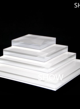 有机玻璃亚克力水晶珠宝饰品桌面化妆品摆件陈列道具板定制展示架