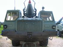 Picture episode of the Soviet 9P117 missile launch vehicle
