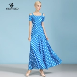 Новая модель Yilin Feier Modern Dance Dance Skirt S9068 Wave Dot Print