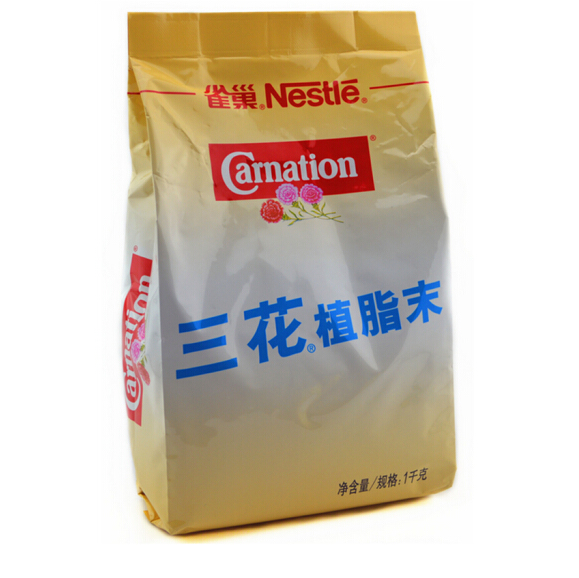 Nestle雀巢三花植脂末1000g袋装奶精粉咖啡伴侣奶茶商用奶精原料-图3