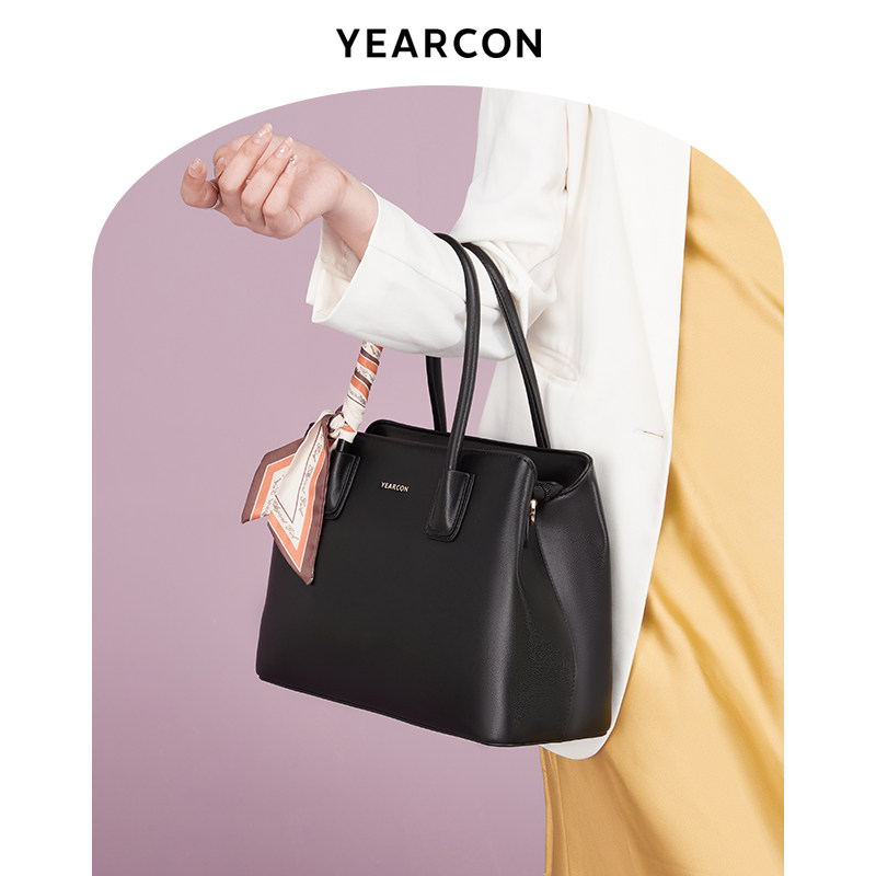 意尔康女秋2021新款大容量手提包 意尔康箱包女士包袋