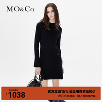 (machine washable wool) MOCO2023 winter new pint beautiful nowool swarm with dress MBC4DRST02