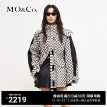 MOCO Winter Old Flowers Outdoor functions Wind City Light Sport Buff Pike Detachable down Down Jacket Woman