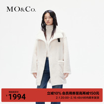 MOCO2023 Winter New products Nomadic wind leather Leather Loop Buckle Upright Collar Loose Suede Fur Coat Coat MBC4OVCT09