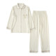 ຊຸດນອນ satin ຄຸນນະພາບສູງ rayon little prince striped ແຂນຍາວ