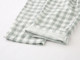 Gauze unprinted style Japanese style plaid plus pajamas ຂະຫນາດ