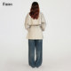 Fan Luo classic modern double breasted drape short windbreaker