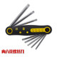 Portable folding hexagonal wrench set of eight pieces, folding hexagonal torx screwdriver