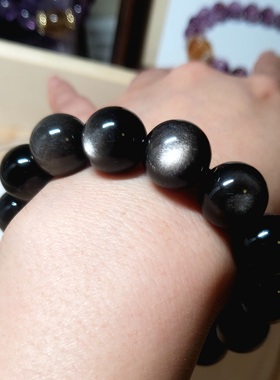 天然黄虎眼石手链女款单圈