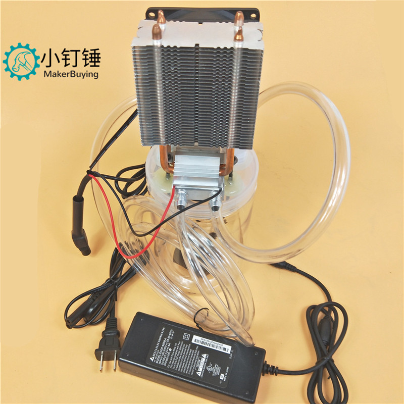 Xdc9 半导体制冷风扇水箱套水冷套装散热风扇水箱12v手机电脑