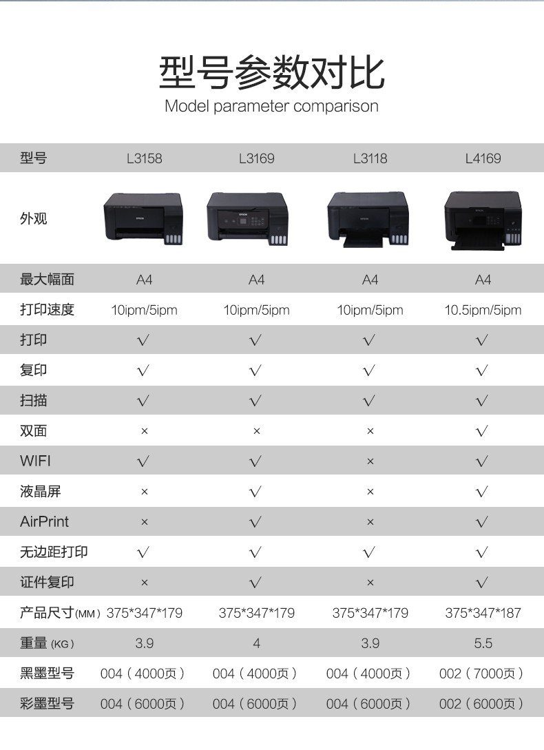 epson爱普生L4269/4263/3269/3267家用喷墨学习彩色办公打印机 - 图1