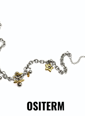 OSITERM机械星星重工项链男女甜酷风小众设计感质感超好的短项链