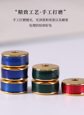 精工铜镀金滴油隔片垫片猴头金刚星月菩提diy文玩手串配饰配件