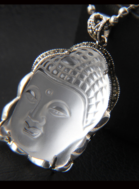 释迦牟尼佛高档大气毛衣坠白水晶