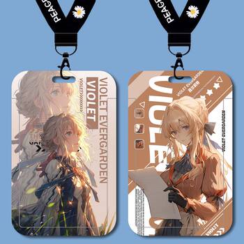 Violet Evergarden ຜູ້ຖືບັດ Violet ນັກສຶກສາວິທະຍາເຂດຜູ້ຖືບັດເຂົ້າເຖິງບັດລົດເມລົດໄຟໃຕ້ດິນ Keychain