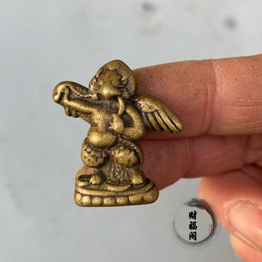 仿古藏式黄铜大鹏鸟项链挂件吊坠民族风手工金翅鸟藏式吊坠项链