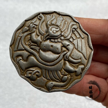 仿古新款藏式天铁大鹏鸟铜吊坠钥匙扣车饰挂件装饰品把玩吊坠挂件