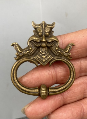 仿古藏式黄铜托甲大鹏鸟钥匙扣挂件吊坠文玩佛珠挂件配饰侧挂