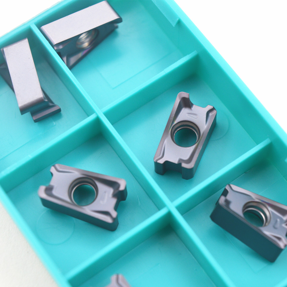 纳斯卡LNPU110408/15T608SRGE硬质合金涂层超快进给铣刀数控刀片 - 图0