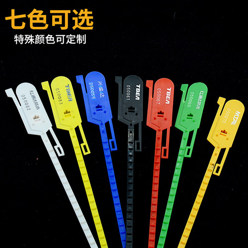 手撕型塑料封条物流铅封标签扎带集装箱封条油罐车封条编织袋封条 - 图1