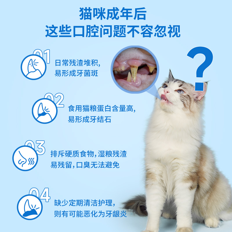 【柿子菌】朗诺齿明星猫咪冻干洁牙棒猫零食洁齿饼干磨牙棒鸡肉 - 图0