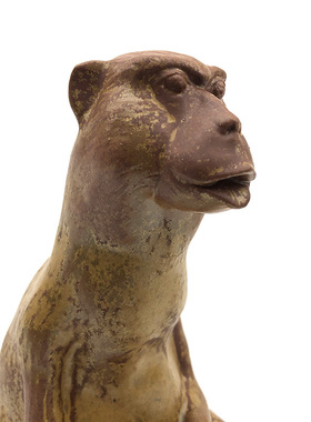 薛继业陶瓷葫芦生肖猴雕塑摆件