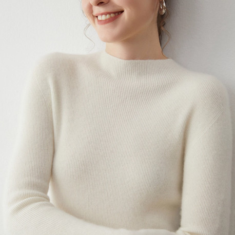 轻柔软糯~baby小山羊绒衫女长袖针织衫半高领无缝毛衣紧身打底衫,淘宝优惠券,粉丝福利购,淘宝优惠卷